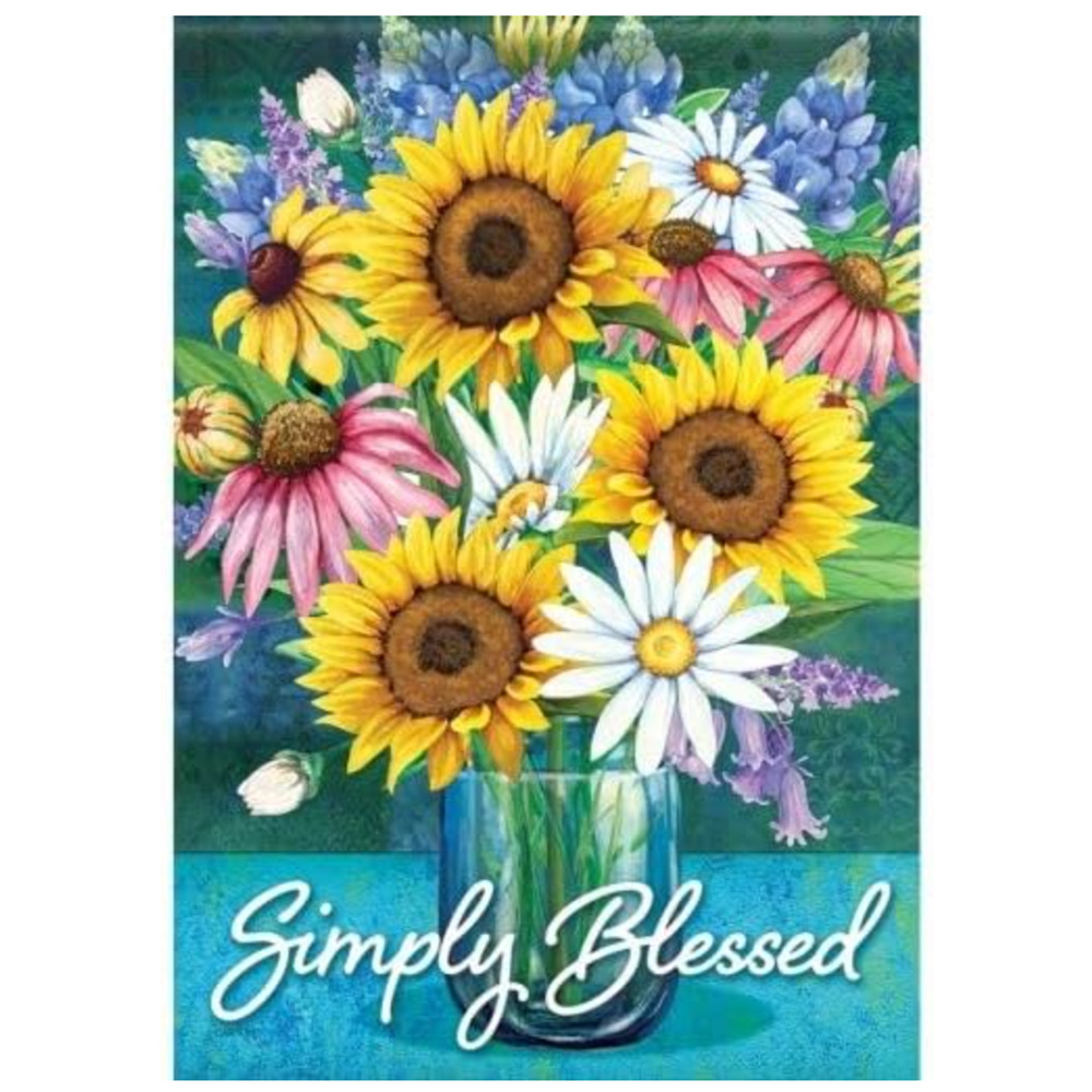 Carson - Simply Blessed Bouquet Dura Soft™ Garden Flag - 12.5" x 18"